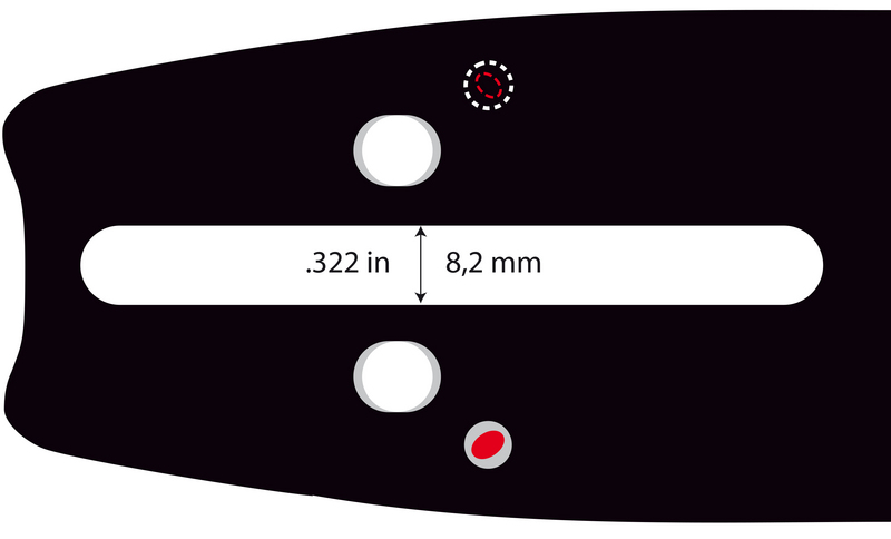 Vodící lišta 16" (40 cm), .325" 1,3 mm 66 článků, Oregon 160MLBK095