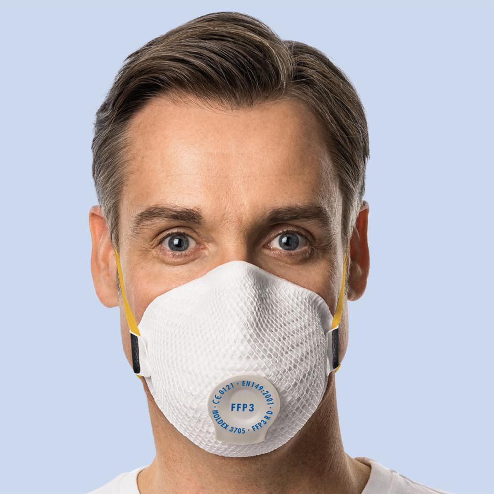Respirátor Moldex AIR Seal 3705 - FFP3 R D tvarovaný s ventilkem 8 ks