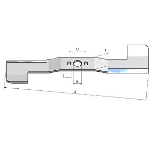 Nůž do sekačky, traktoru Nůž Predator 4-1 535, 533 mm, (KP-2986B1PD1022)