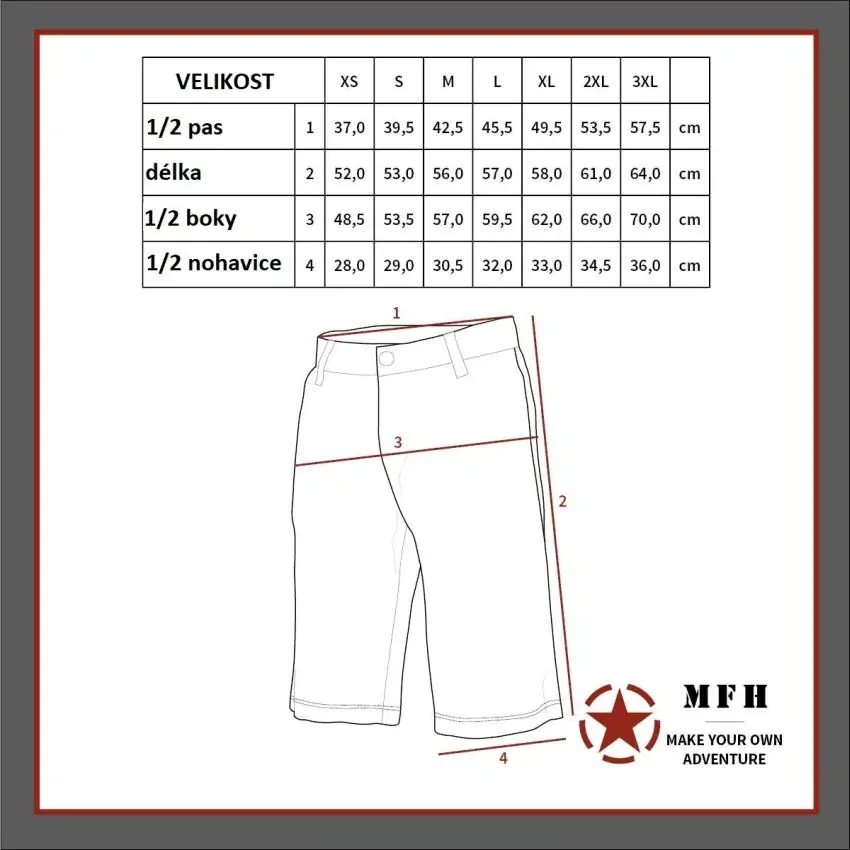 Bermudy ARMY rip-stop tiger M