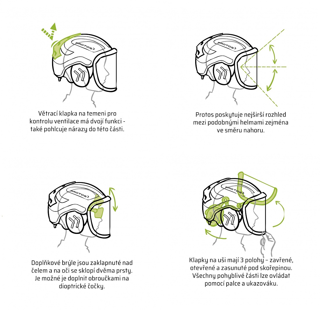 Arboristická přilba  PROTOS® Arborist F39 červenožlutá