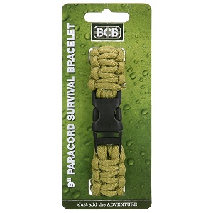 Vojenský PARACORD náramek BCB black