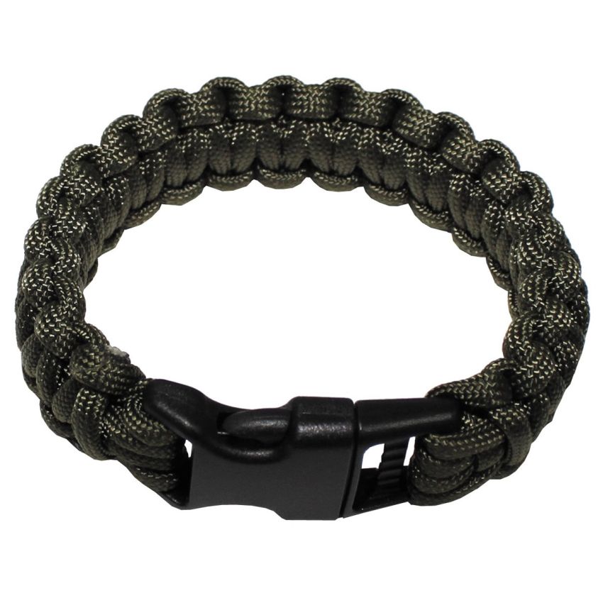 Náramek PARACORD ČERNÝ M, 19 mm
