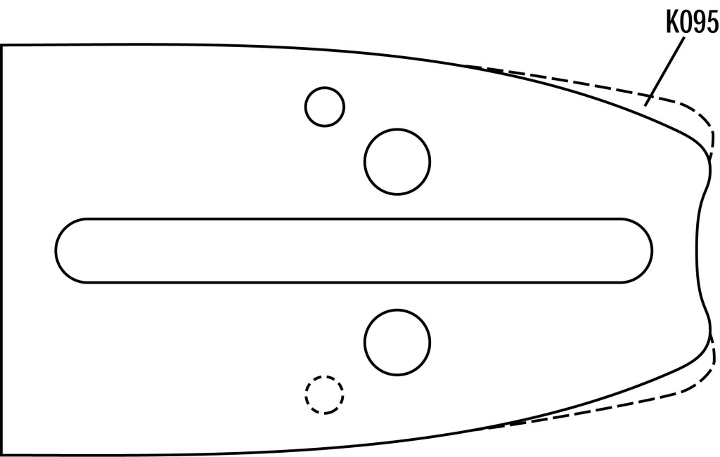 Vodící lišta 16" (40 cm), .325" 1,5 mm 66 článků, Oregon 168PXBK095