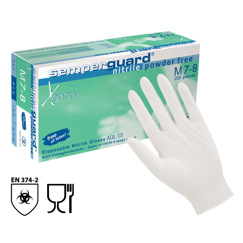 Jednorázové nitrilové rukavice Semperguard Xenon 200 ks