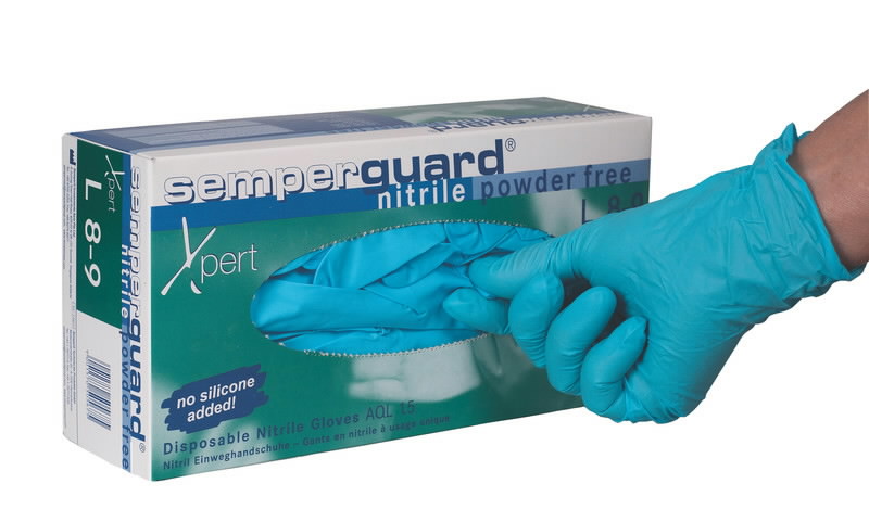 Jednorázové nitrilové rukavice Semperguard Xpert 100 ks