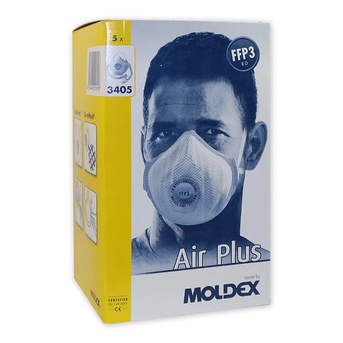 Respirátor Moldex AIR Plus 3405 - FFP3 R D tvarovaný s ventilkem 5 ks