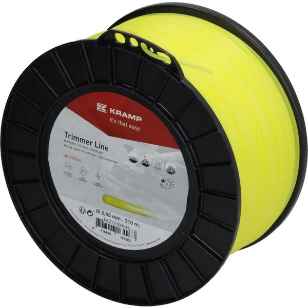 Žací struna žlutá, kulatá, 2,65 mm x 210 m Kramp (KP-NL27210RKR)
