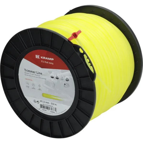 Žací struna žlutá, kulatá, 3,3 mm x 232 m Kramp (KP-NL33232RKR)