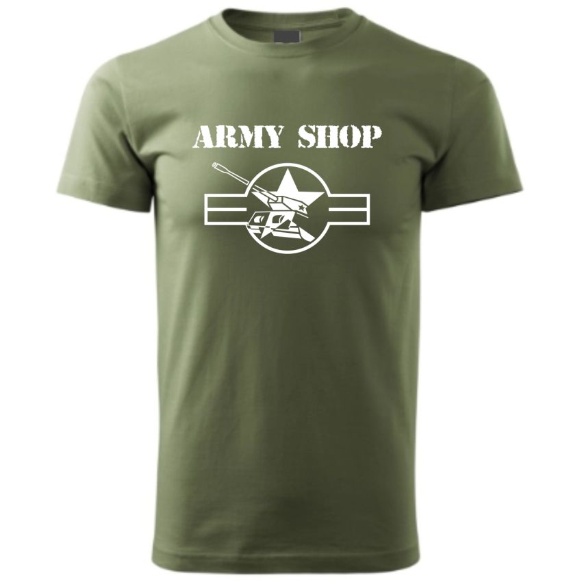 Triko reklamní ARMYSHOP s potiskem L