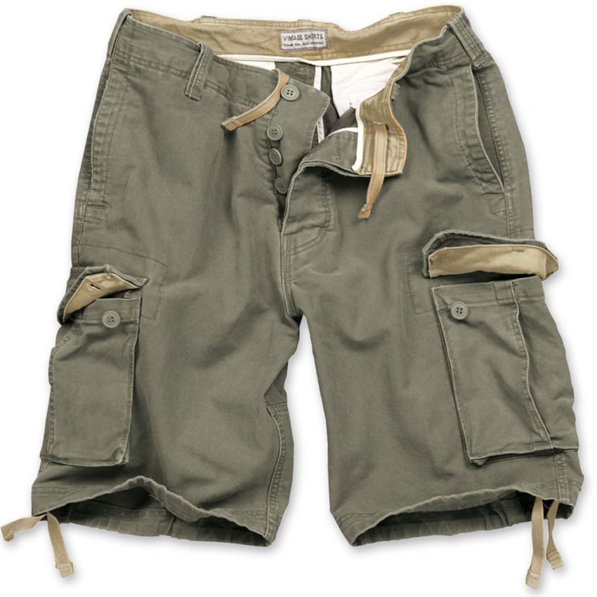 Bermudy VINTAGE oliv XXL