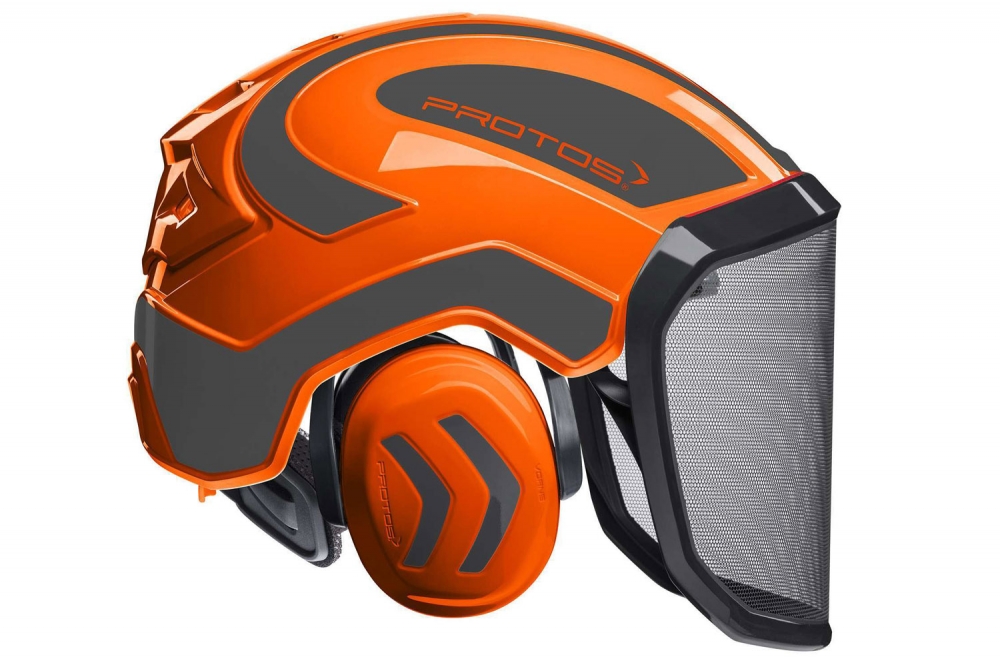 Lesnická přilba Protos Integral FOREST F39 oranžová/šedá