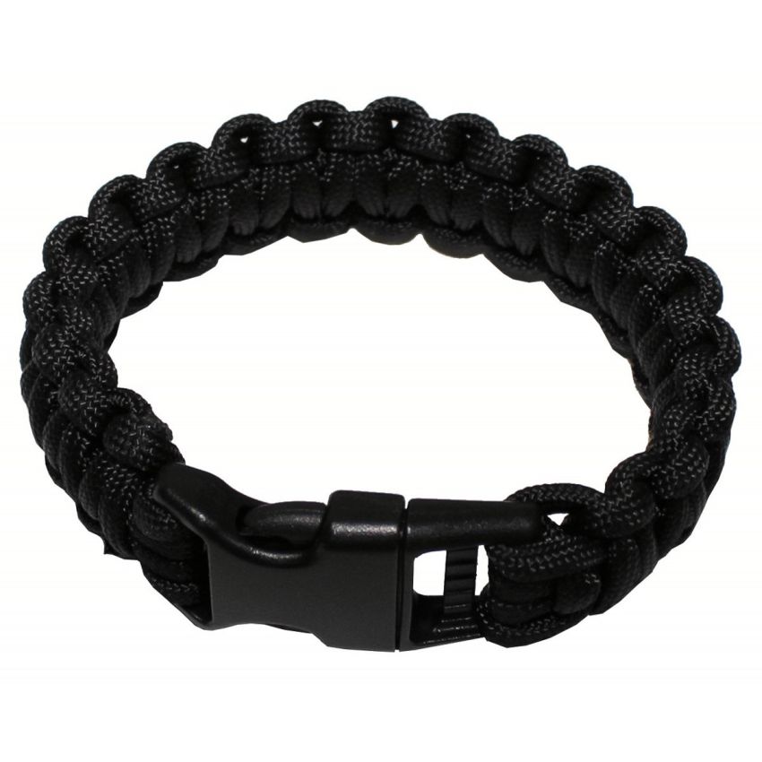 Náramek PARACORD ČERNÝ L, 19 mm