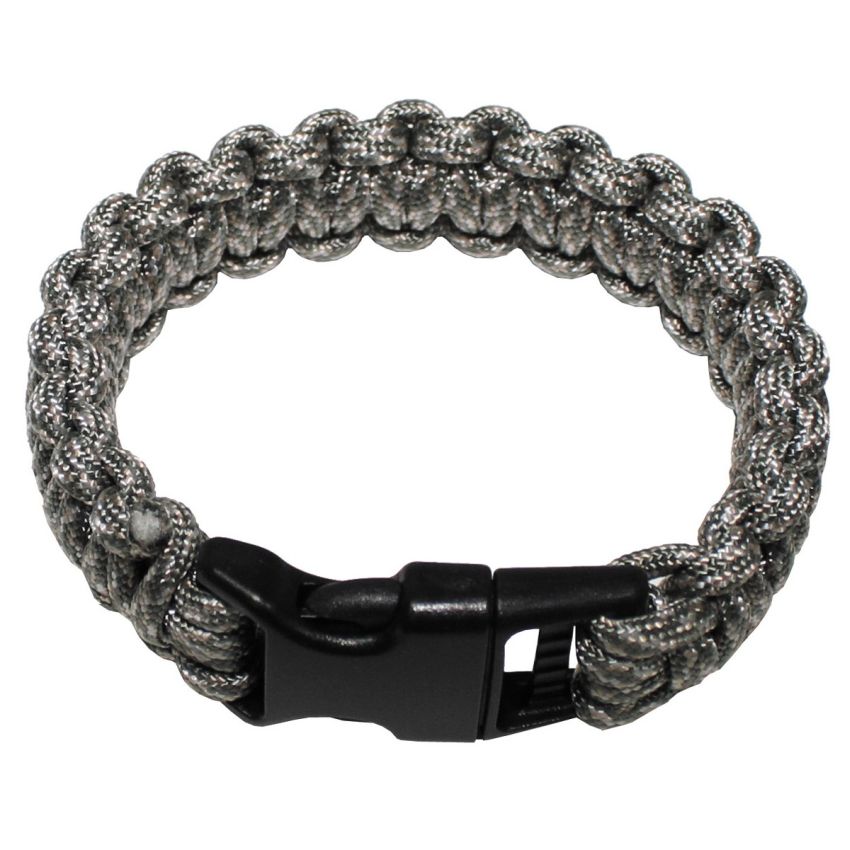 Náramek PARACORD ŠEDÝ S, 19 mm