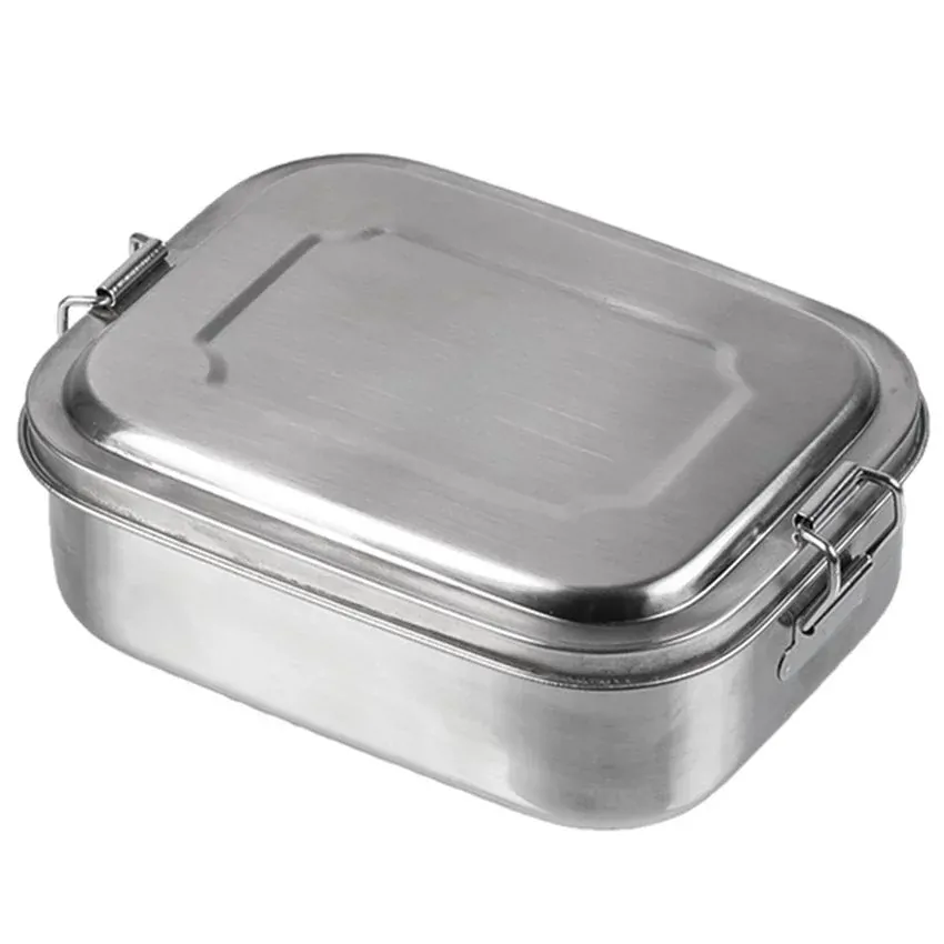 Svačinový BOX nerezový Mil-Tec velikost: 16x13x6,2 cm