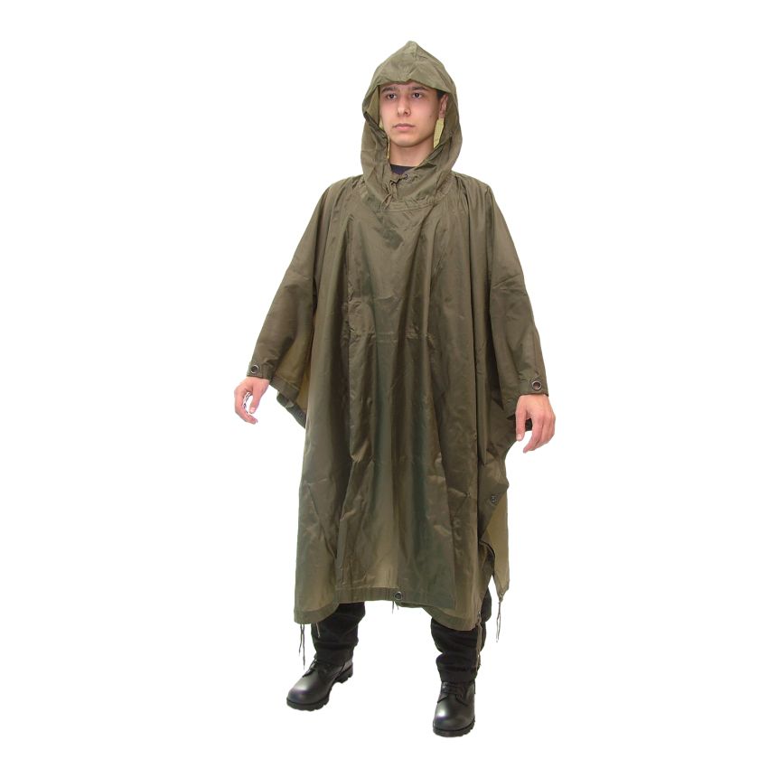 Pončo Army rip-stop OLIV
