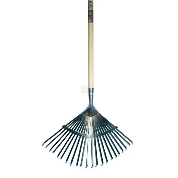 Hrábě na listí - suchou trávu s dřevěnou násadou 1500 mm (KP-1317400)
