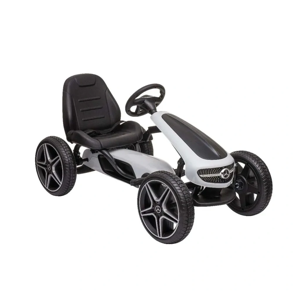 MERCEDES BENZ PEDAL GO KART WHITE - šlapací autíčko HECHT