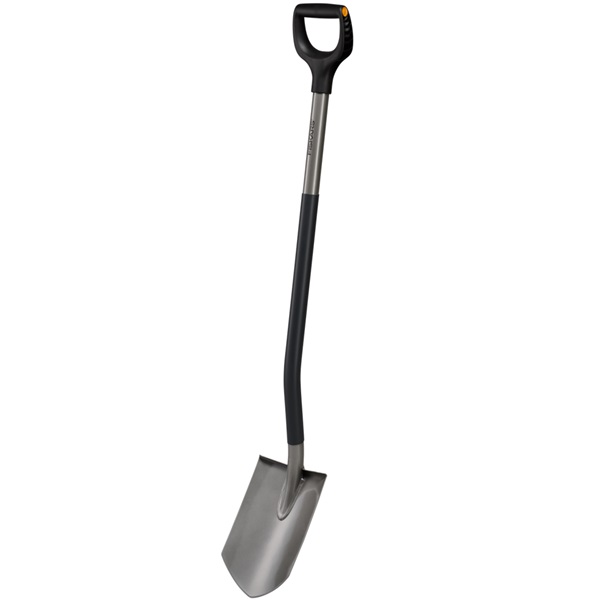 Zahradní rýč Fiskars Ergonomic™ šedý, špičatý 1250 mm (KP-1067511)