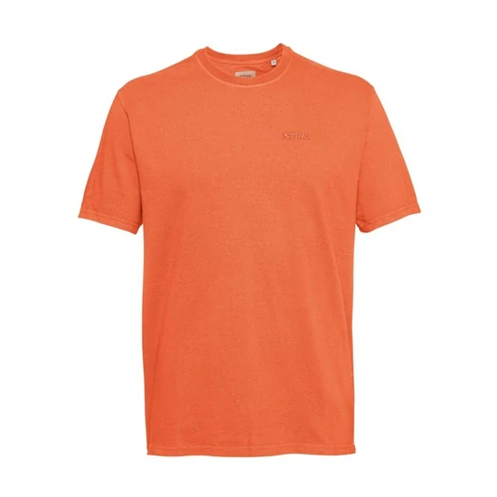 Tričko PIGMENT DYE ORANGE STIHL (042130125) XXL