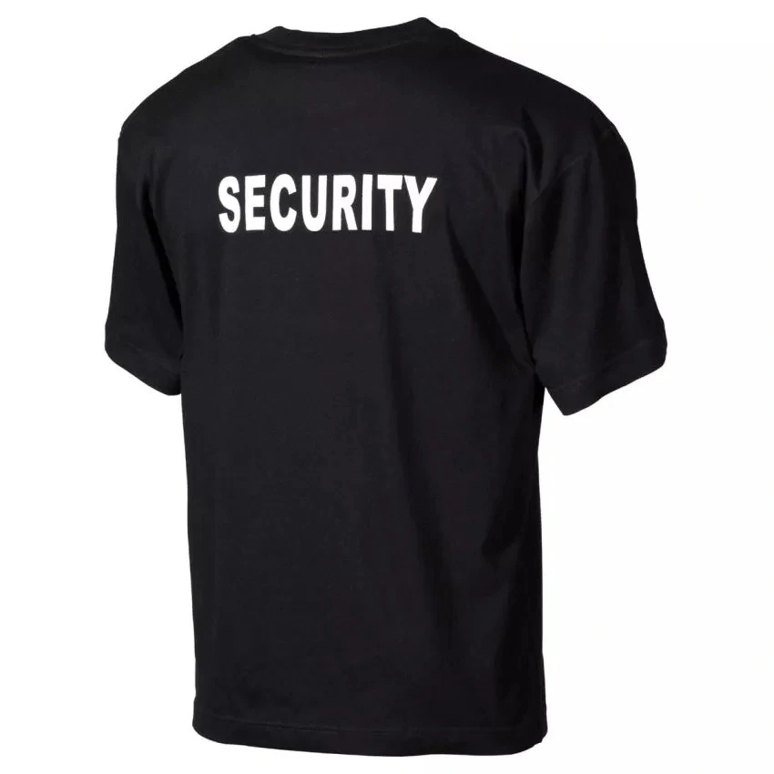 Triko s potiskem SECURITY bílá