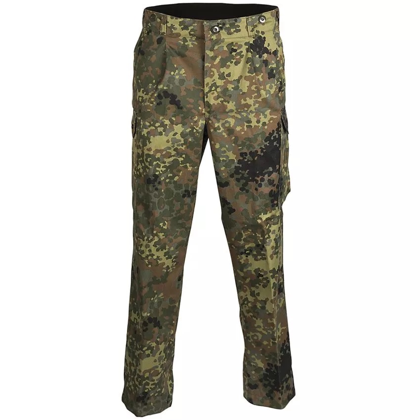 Kalhoty polní BUNDESWEHR camo FLECKTARN 5 barev vel. 12