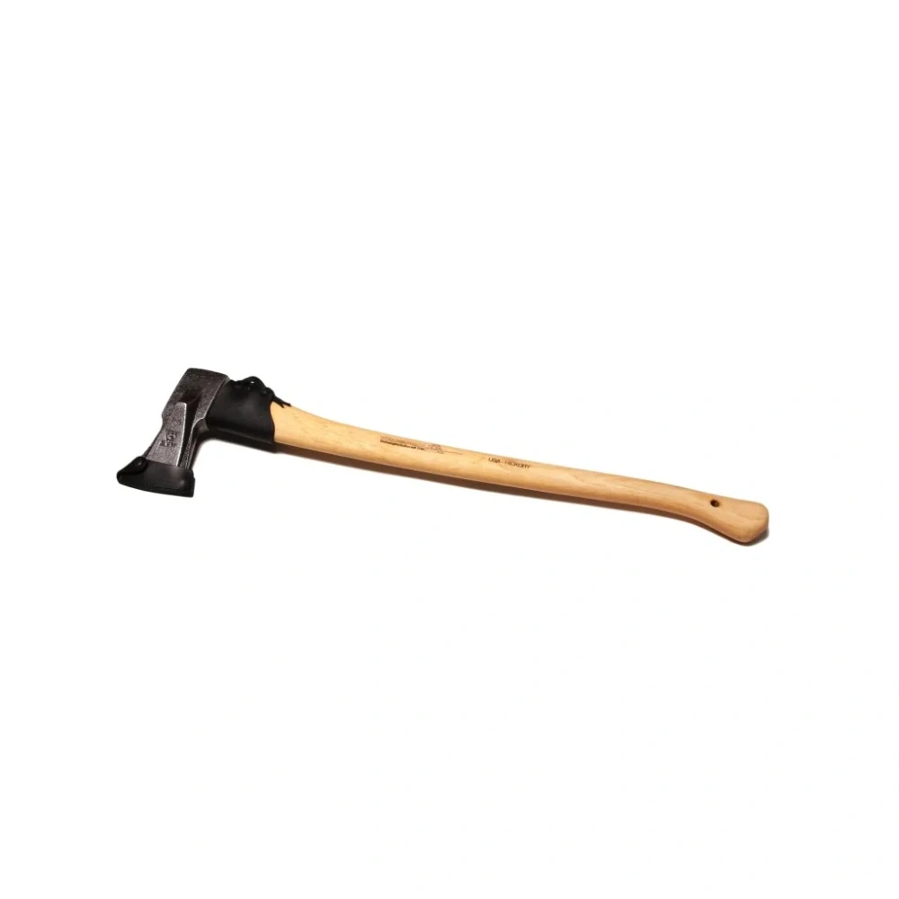 Sekera štípací KRUMPHOLZ 1100g s koženým pouzdrem s násadou hickory 60cm (0376)