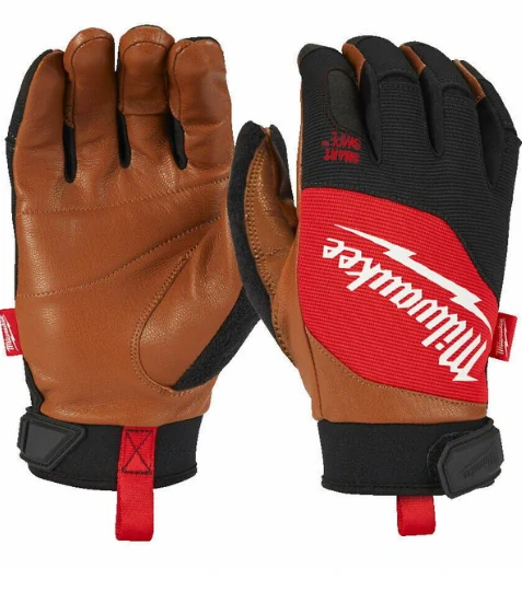 Milwaukee pracovní kožené rukavice HYBRID™ velikost L