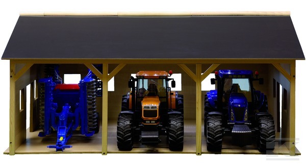 Garáž pro 3 traktory Bruder 1:16, 55x78x38 cm (610340)