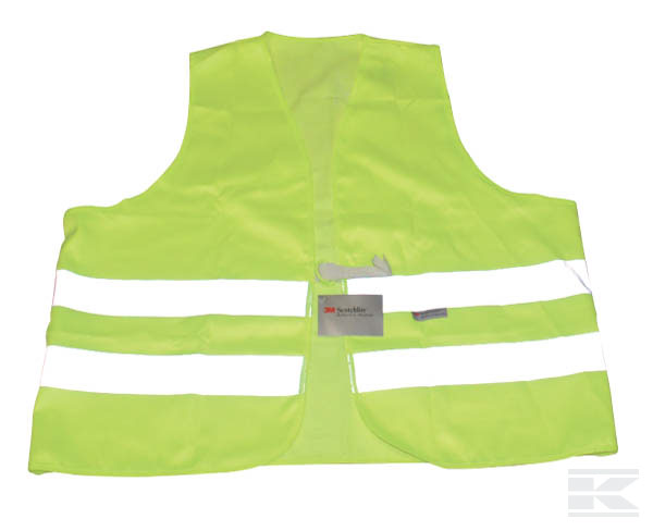 Výstražná vesta, žlutá, polyester (46201)