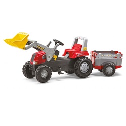 Traktor Rolly Junior s vlečkou a nakladačem Rolly Toys (811397)
