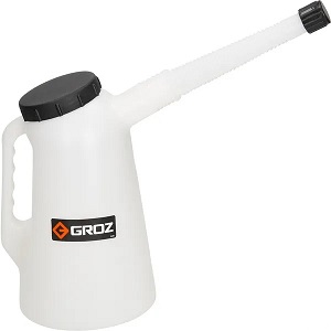Plastová olejnička s odměrkou 2l Groz (KP-41901)
