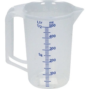 Odměrka pro míchání palivové směsi, 0,5l Hünersdorff (KP-9350)