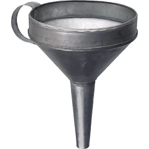 Pozinkovaný trychtýř na benzín 160mm (KP-1057202011)