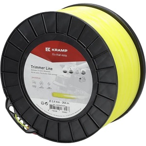 Žací struna žlutá, kulatá, 2,4 mm x 264 m Kramp (KP-NL24264RKR)