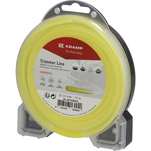 Žací struna žlutá, kulatá, 3,0 mm x 15 m Kramp (KP-NL3015RKR)