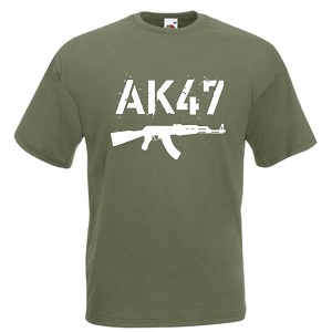 Triko s potiskem - AK-47 white