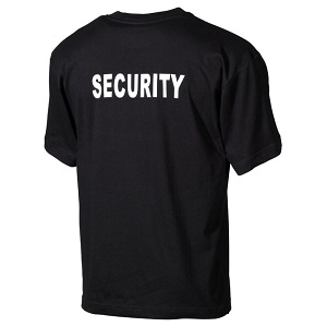 Triko s potiskem - SECURITTY bílá