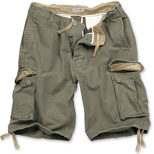 Bermudy VINTAGE oliv