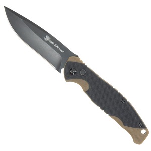 Nůž zavírací Smith & Wesson® FREELANCER hladké ostří ČERNO-HNĚDÝ - 1122570