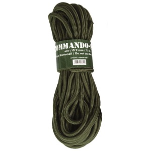 Padáková šňůra - Oliv 9mm/15m