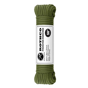 PARACORD 550-Lb 15m-4mm ROTHCO OLIV