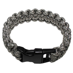 Náramek PARACORD ŠEDÝ L, 23 mm