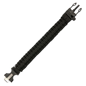 Paracord kombinovaný 2 funkce ČERNÝ JYFPB05
