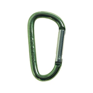 Karabina ocelová 5mm x 5cm - Olivová