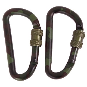 Karabina taktická woodland 8cm - 2ks/pár