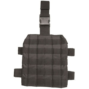 Taktický MOLLE stehenní adaptér černý