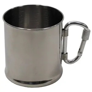 Hrnek STAINLESS s karabinou 250ml