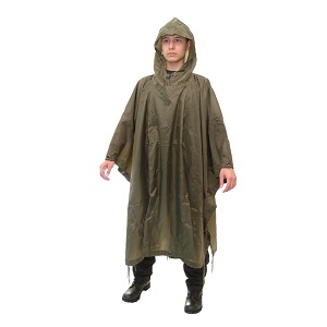 Pončo Army rip-stop OLIV