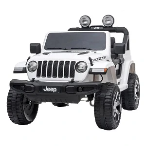 Dětské autíčko HECHT - Jeep Wrangler Rubicon White - akumulátorové vozítko